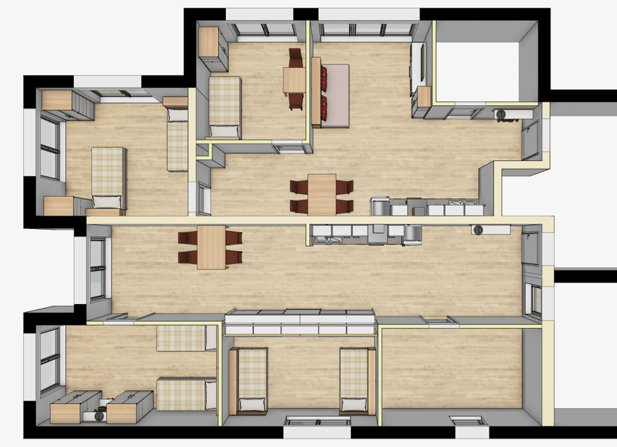 Grundriss unserer modernen 2-Zimmer und 3-Zimmer-Wohnungen in Plattling